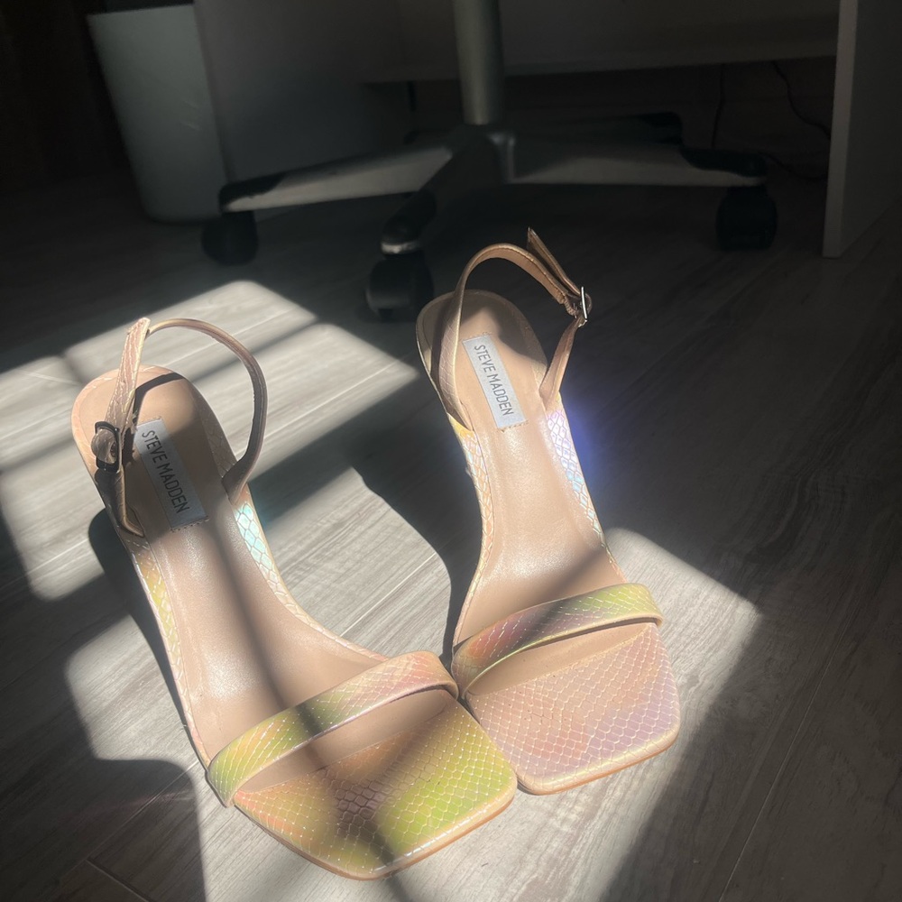 Steve Madden Iridescent Strappy Heels